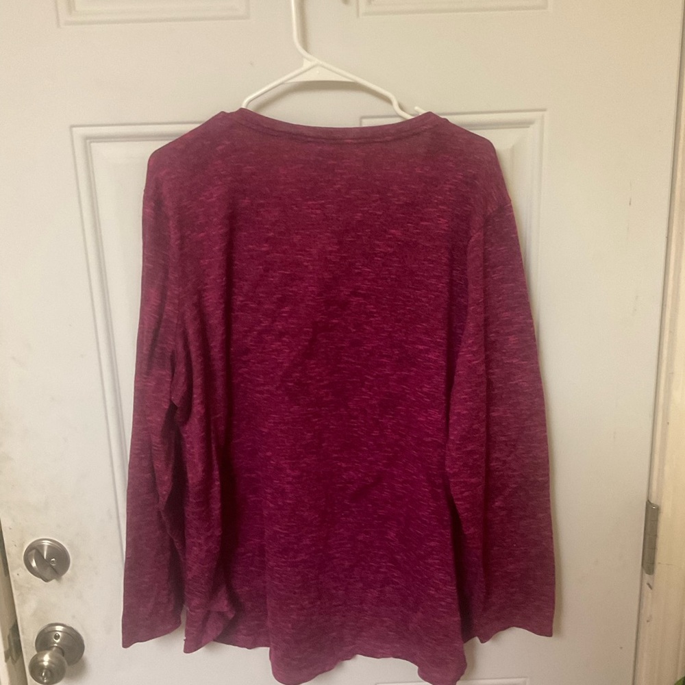 Faded Glory Woven Long Sleeve Blouse - Picture 3 of 3